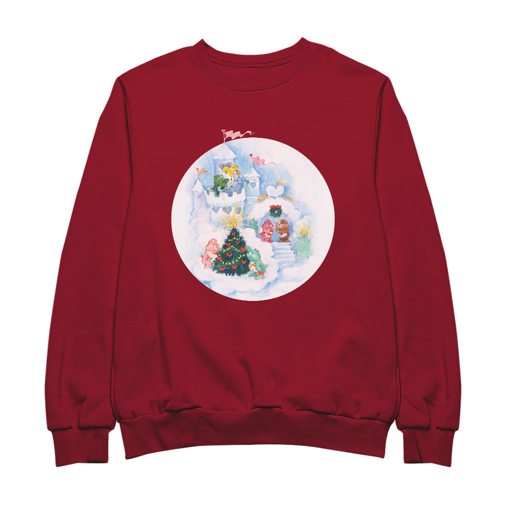 Care Bears Christmas Snow Castle Men's Sweatshirt-Care Bears Store