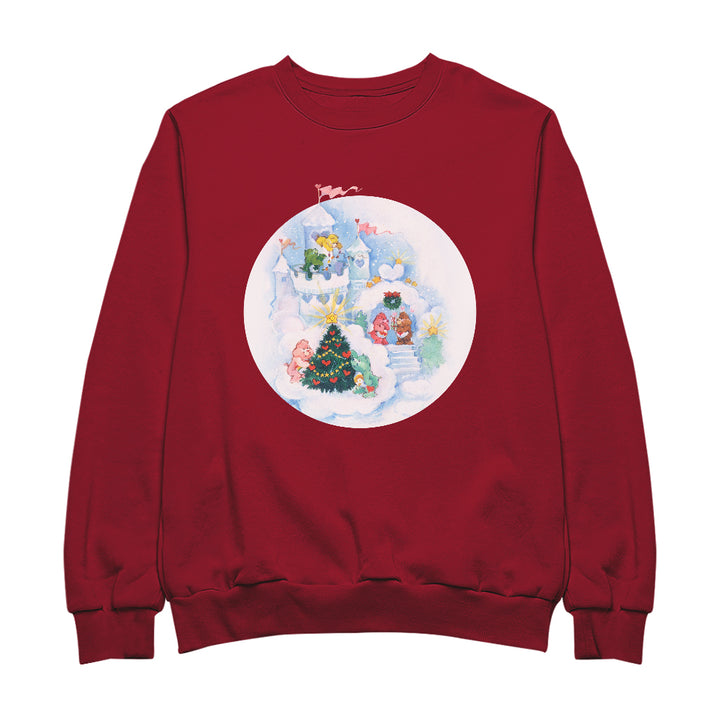 Care Bears Christmas Snow Castle Men's Sweatshirt-Care Bears Store