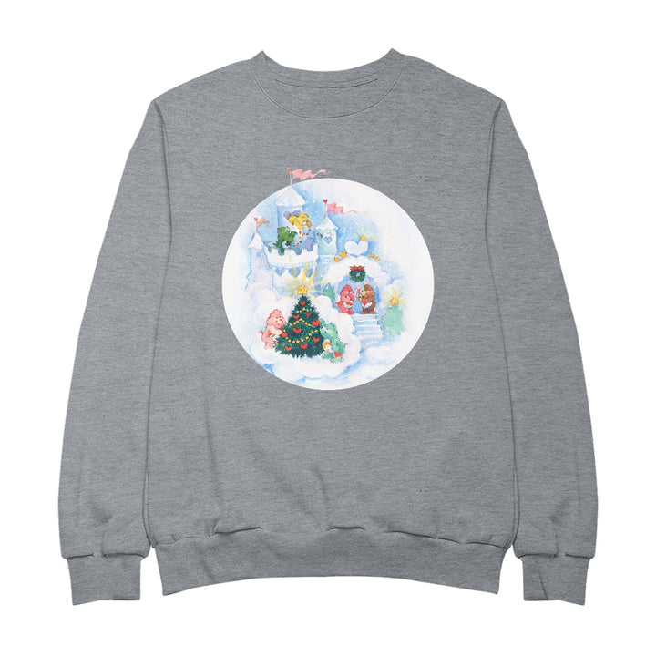 Care Bears Christmas Snow Castle Men's Sweatshirt-Care Bears Store