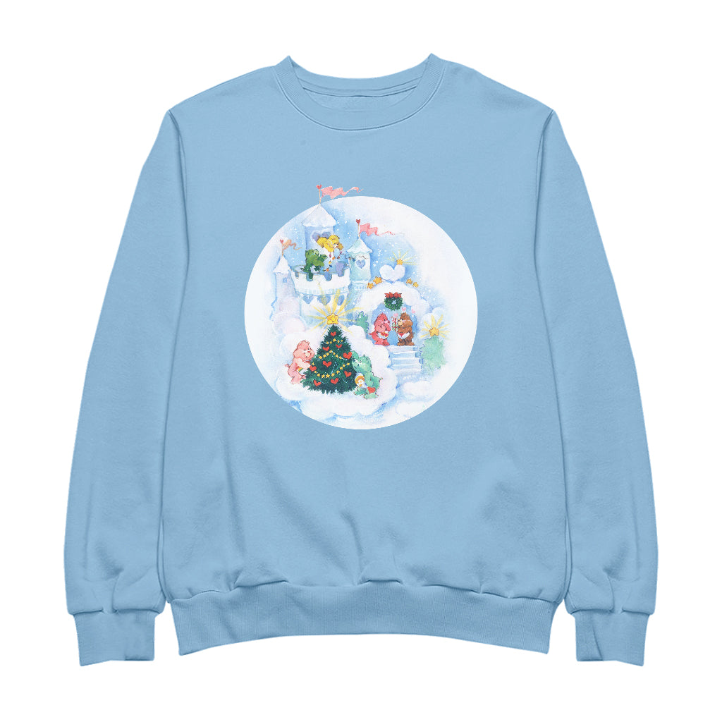 Care Bears Christmas Snow Castle Men's Sweatshirt-Care Bears Store