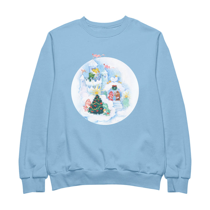 Care Bears Christmas Snow Castle Men's Sweatshirt-Care Bears Store