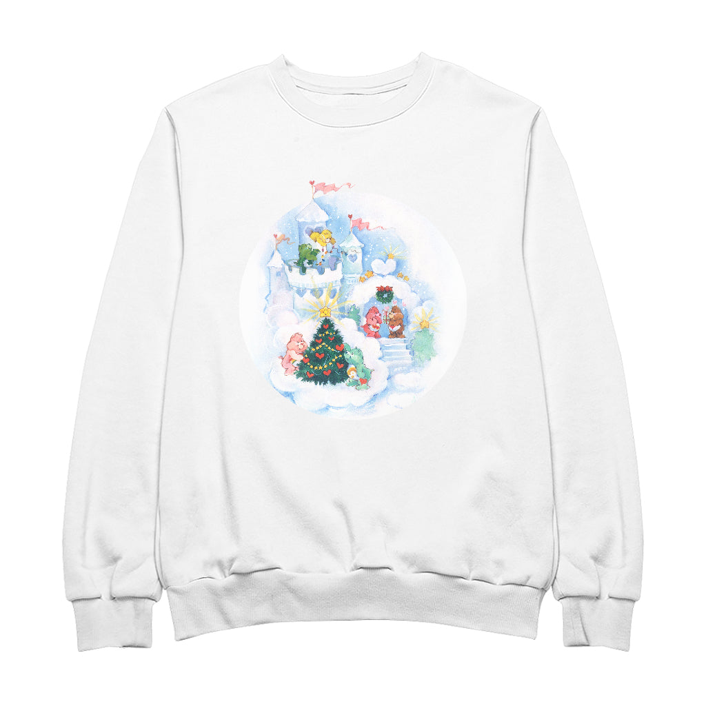 Care Bears Christmas Snow Castle Men's Sweatshirt-Care Bears Store
