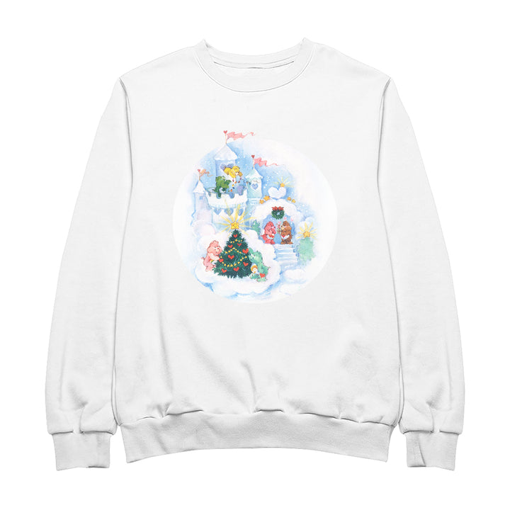 Care Bears Christmas Snow Castle Men's Sweatshirt-Care Bears Store