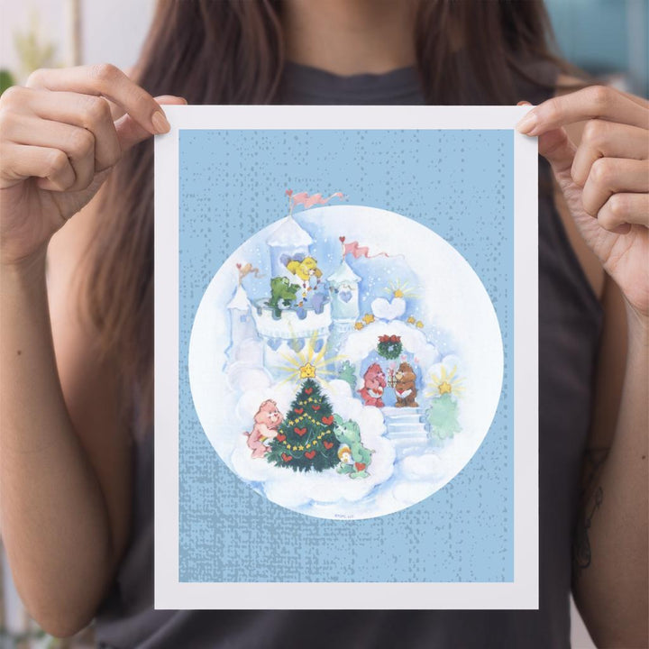 Christmas Snow Castle A4 Print-Care Bears Store