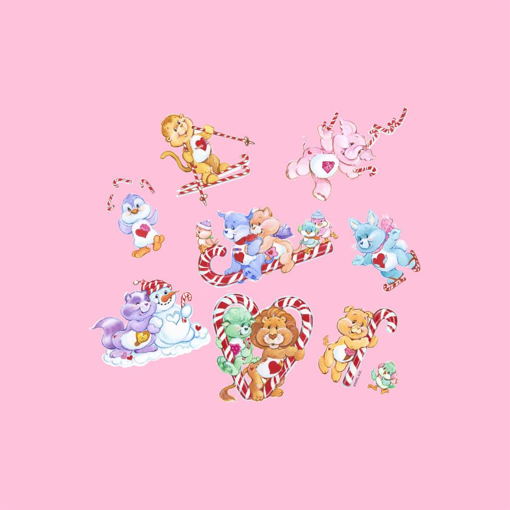 Christmas Candy Cane Montage Tote Bag-Care Bears Store