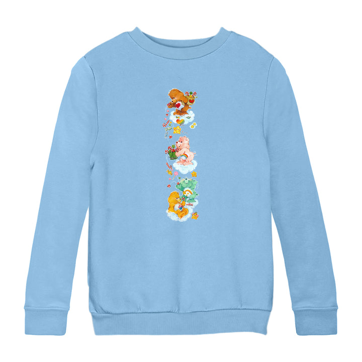 Care Bears Christmas Candy Shower Kids Sweatshirt-Care Bears Store
