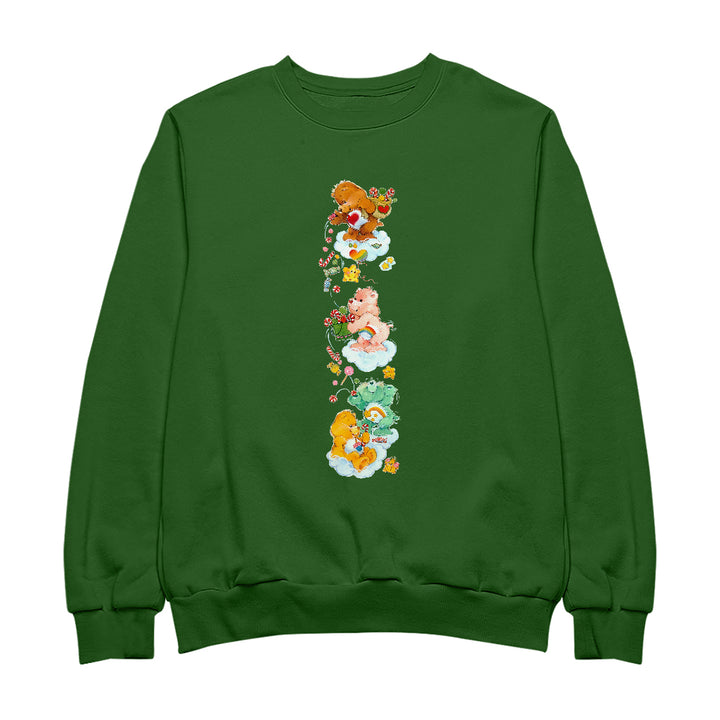 Care Bears Christmas Candy Shower Men's Sweatshirt-Care Bears Store