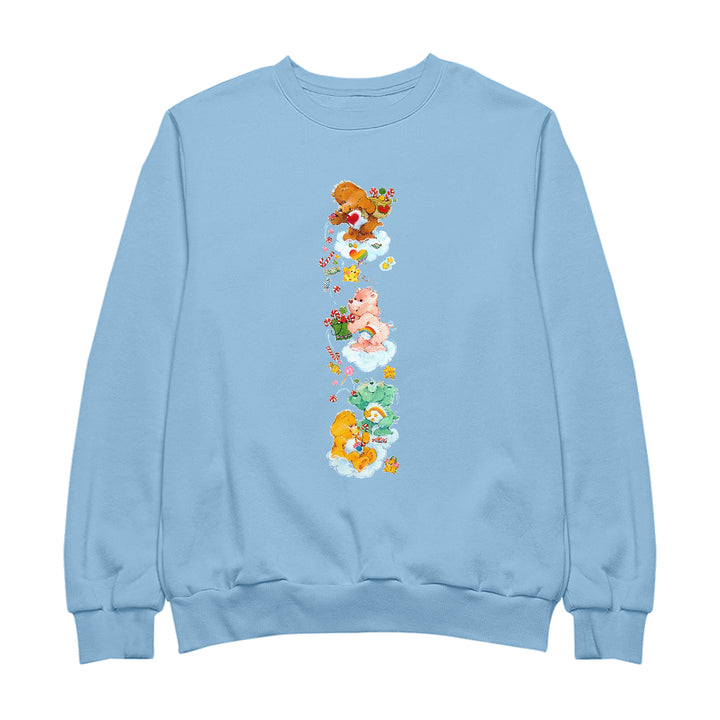 Care Bears Christmas Candy Shower Men's Sweatshirt-Care Bears Store