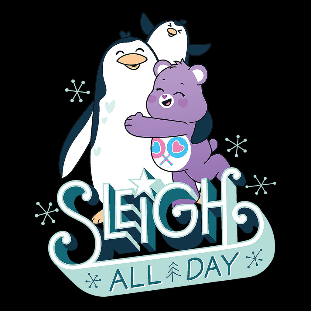 Care Bears Unlock The Magic Christmas Sleigh All Day Men's Hooded Sweatshirt-Care Bears Store