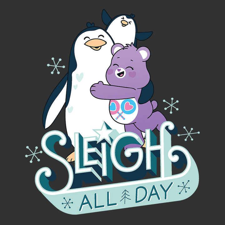 Care Bears Unlock The Magic Christmas Sleigh All Day Men's Hooded Sweatshirt-Care Bears Store