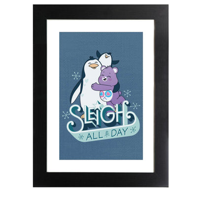 Care Bears Unlock The Magic Christmas Sleigh All Day Framed Print