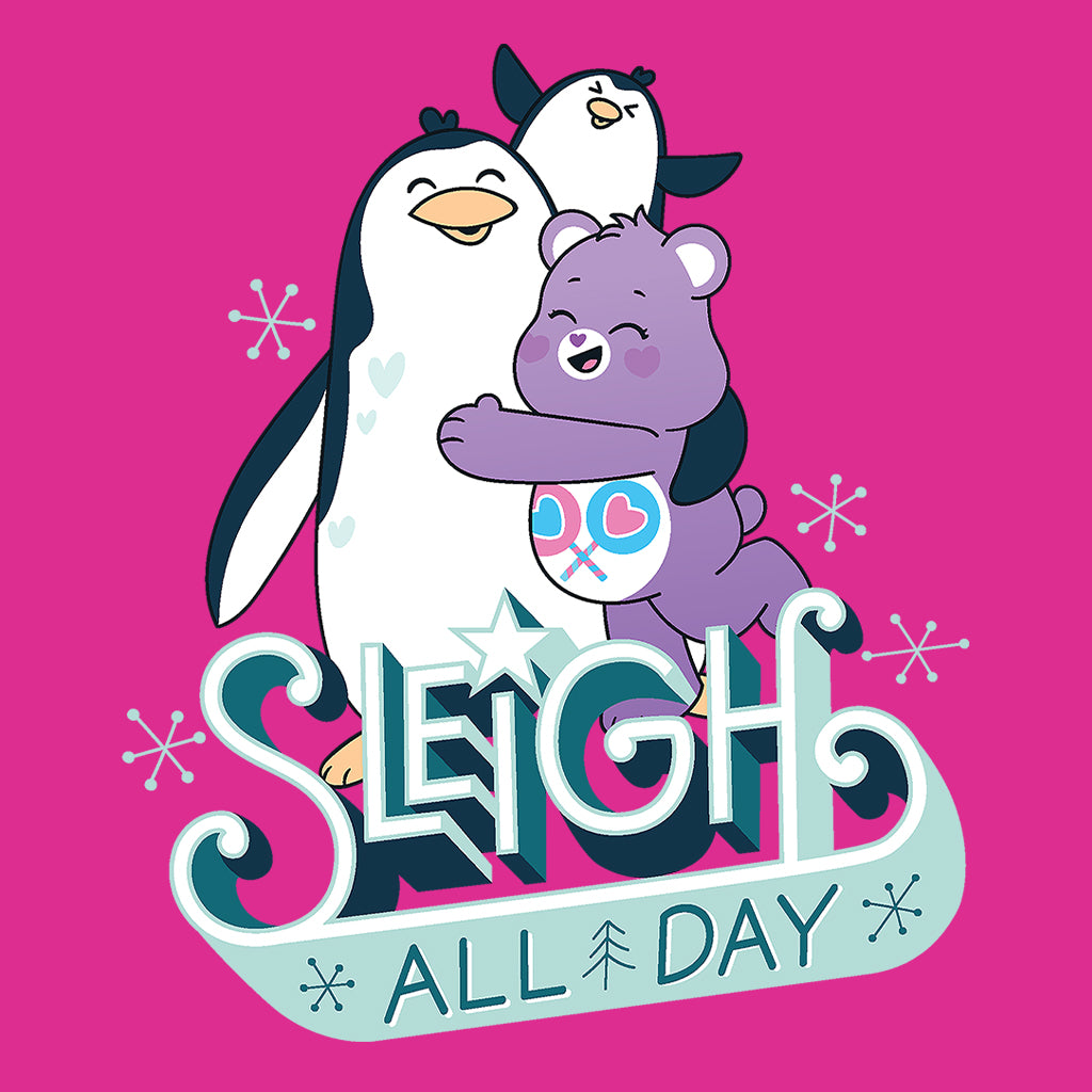 Care Bears Unlock The Magic Christmas Sleigh All Day Kids Hooded Sweatshirt-Care Bears Store