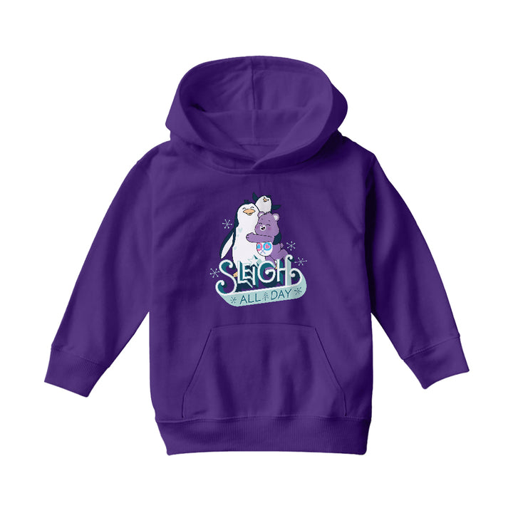 Care Bears Unlock The Magic Christmas Sleigh All Day Kids Hooded Sweatshirt-Care Bears Store