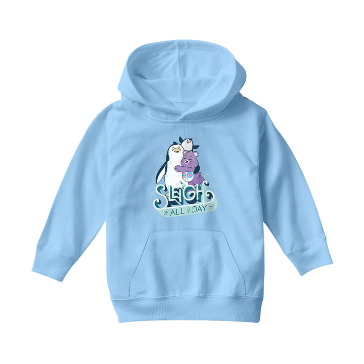 Care Bears Unlock The Magic Christmas Sleigh All Day Kids Hooded Sweatshirt-Care Bears Store