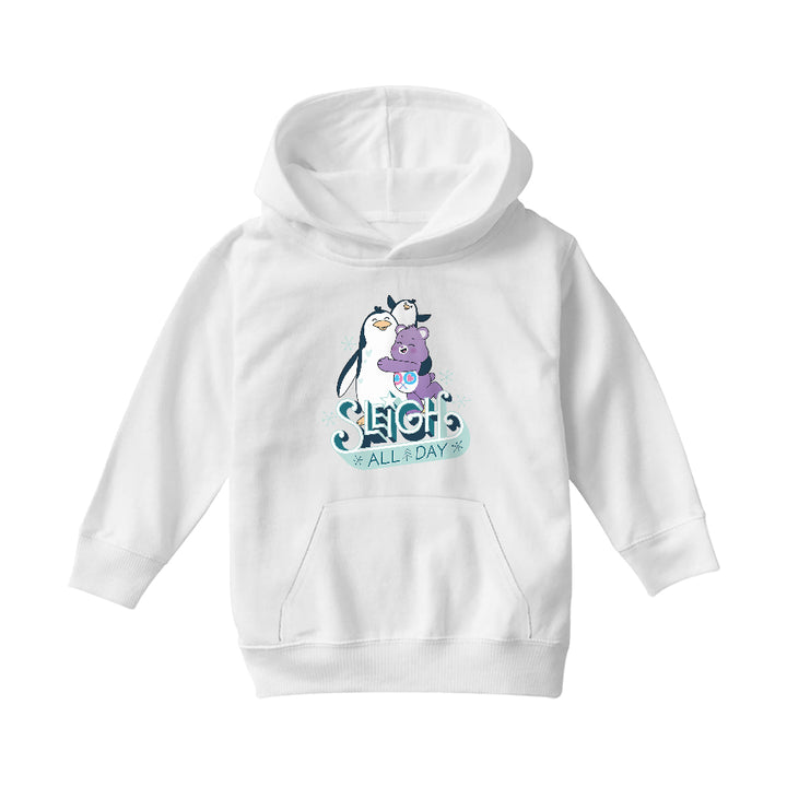Care Bears Unlock The Magic Christmas Sleigh All Day Kids Hooded Sweatshirt-Care Bears Store