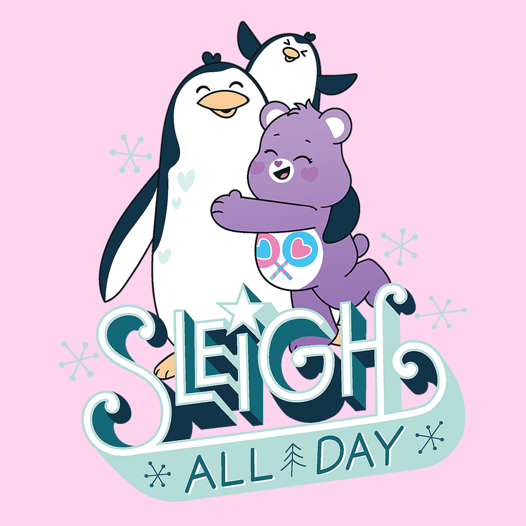 Care Bears Unlock The Magic Christmas Sleigh All Day Kids Hooded Sweatshirt-Care Bears Store