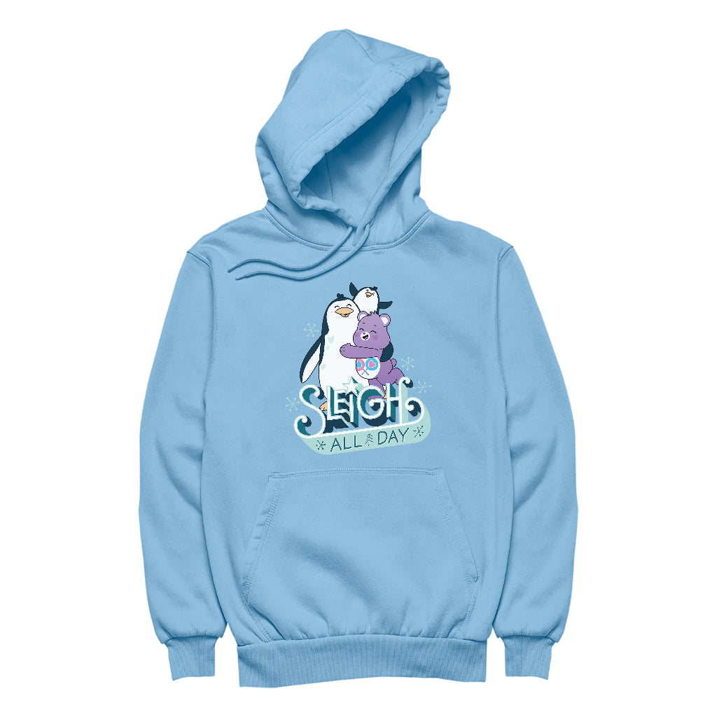 Care Bears Unlock The Magic Christmas Sleigh All Day Men's Hooded Sweatshirt-Care Bears Store