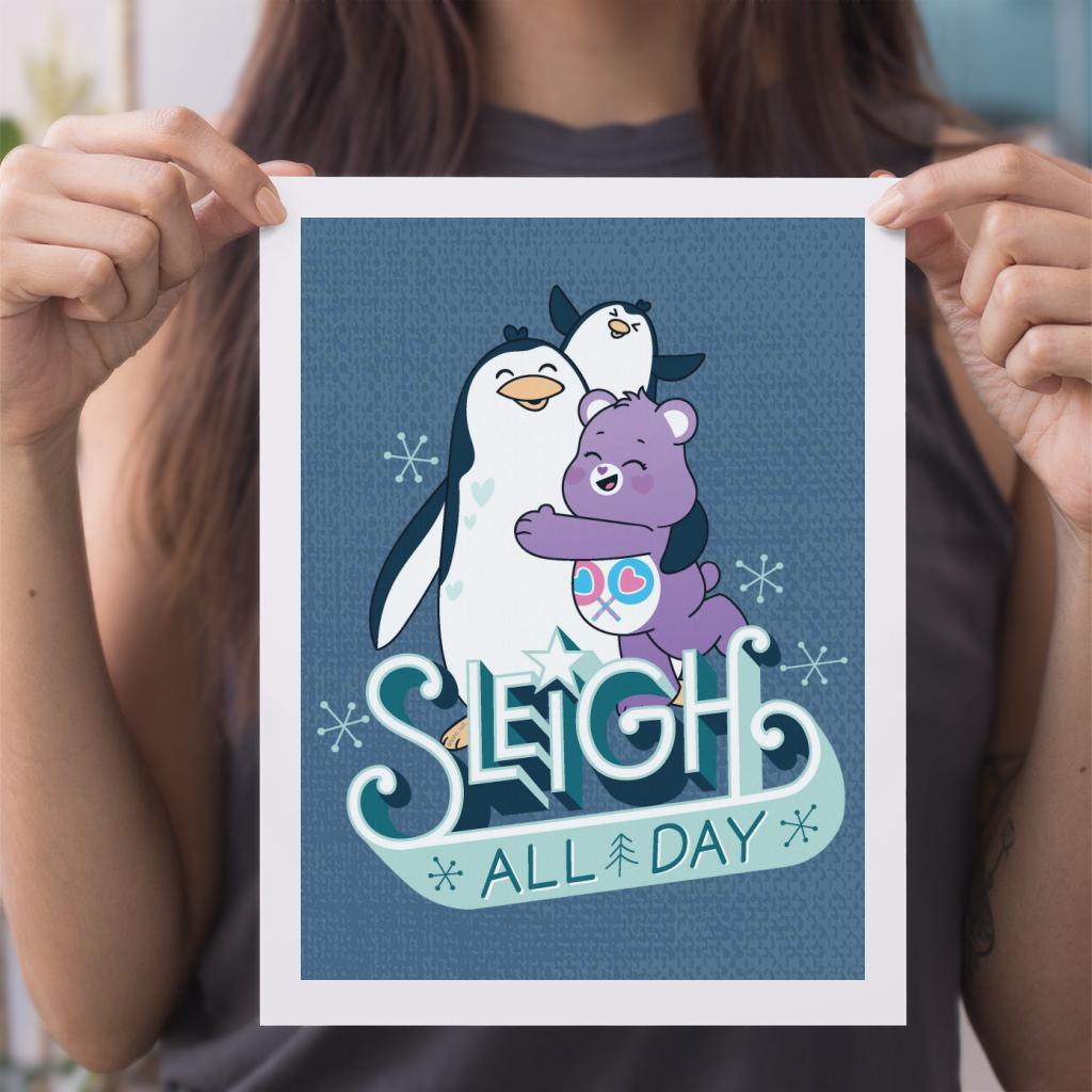 Unlock The Magic Christmas Sleigh All Day A4 Print-Care Bears Store