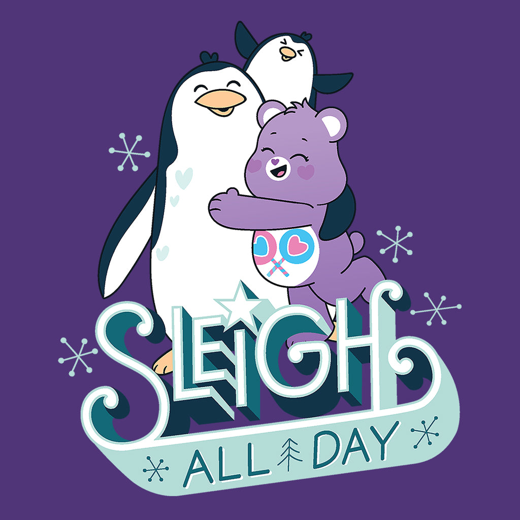 Care Bears Unlock The Magic Christmas Sleigh All Day Kids Hooded Sweatshirt-Care Bears Store