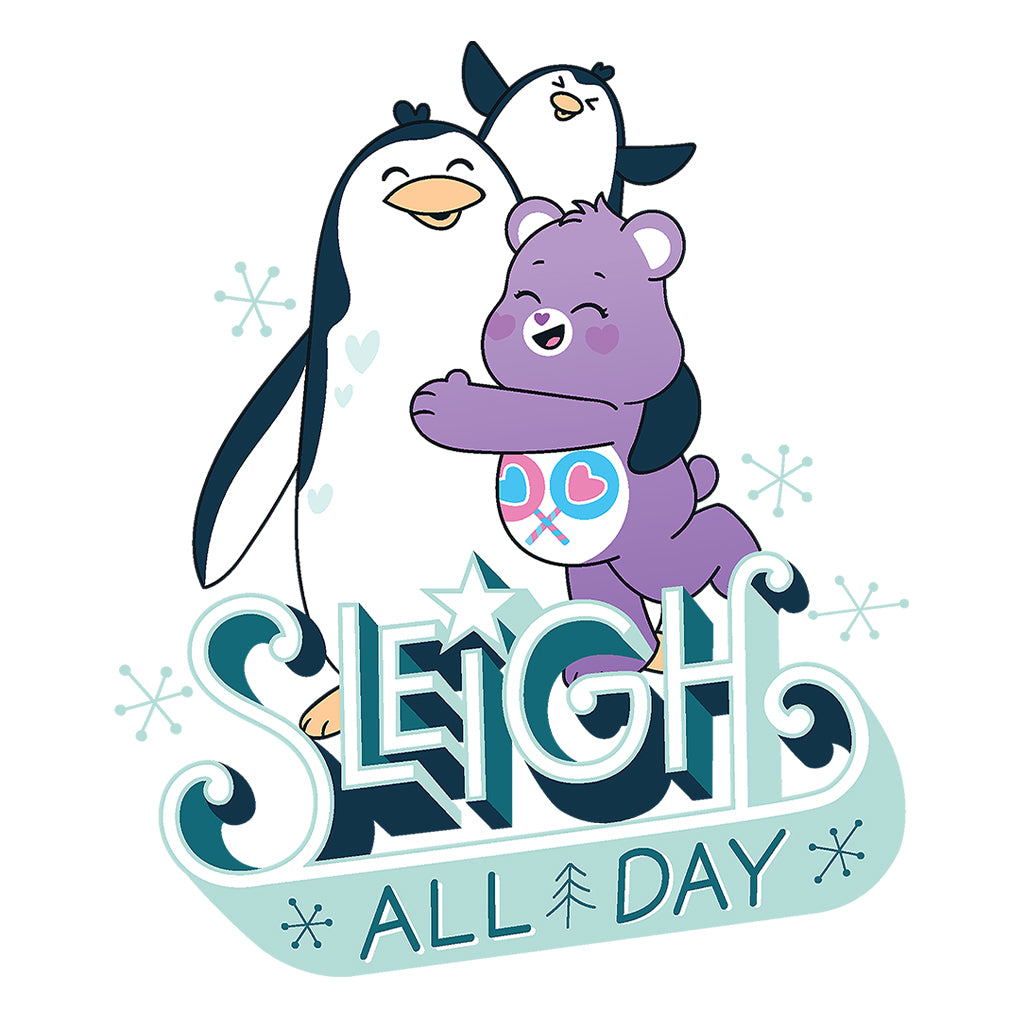 Care Bears Unlock The Magic Christmas Sleigh All Day Kids Hooded Sweatshirt-Care Bears Store