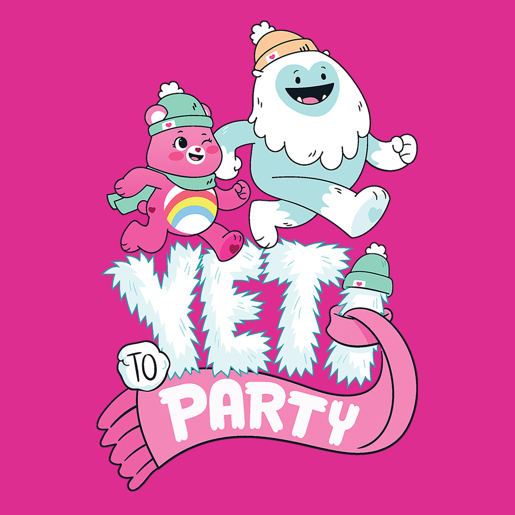 Care Bears Unlock The Magic Christmas Yeti Party Women's Hooded Sweatshirt-Care Bears Store