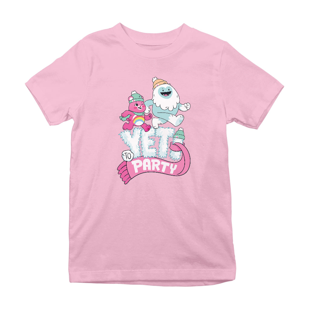 Care Bears Unlock The Magic Christmas Yeti Party Kids T-Shirt-Care Bears Store