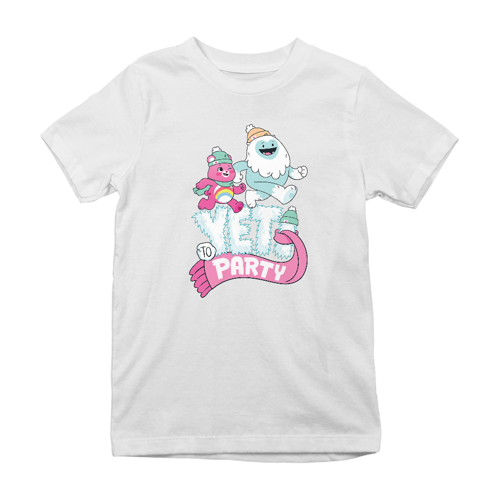 Care Bears Unlock The Magic Christmas Yeti Party Kids T-Shirt-Care Bears Store