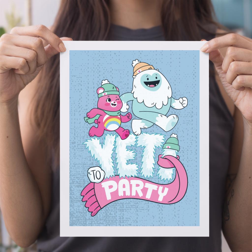 Unlock The Magic Christmas Yeti Party A4 Print-Care Bears Store