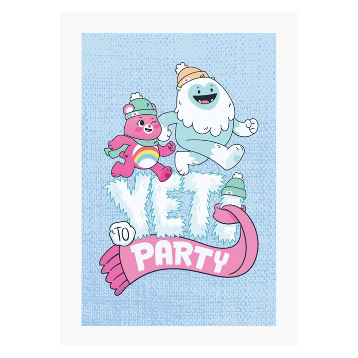 Unlock The Magic Christmas Yeti Party A4 Print-Care Bears Store