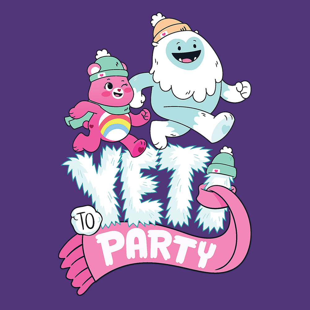 Care Bears Unlock The Magic Christmas Yeti Party Kids T-Shirt-Care Bears Store