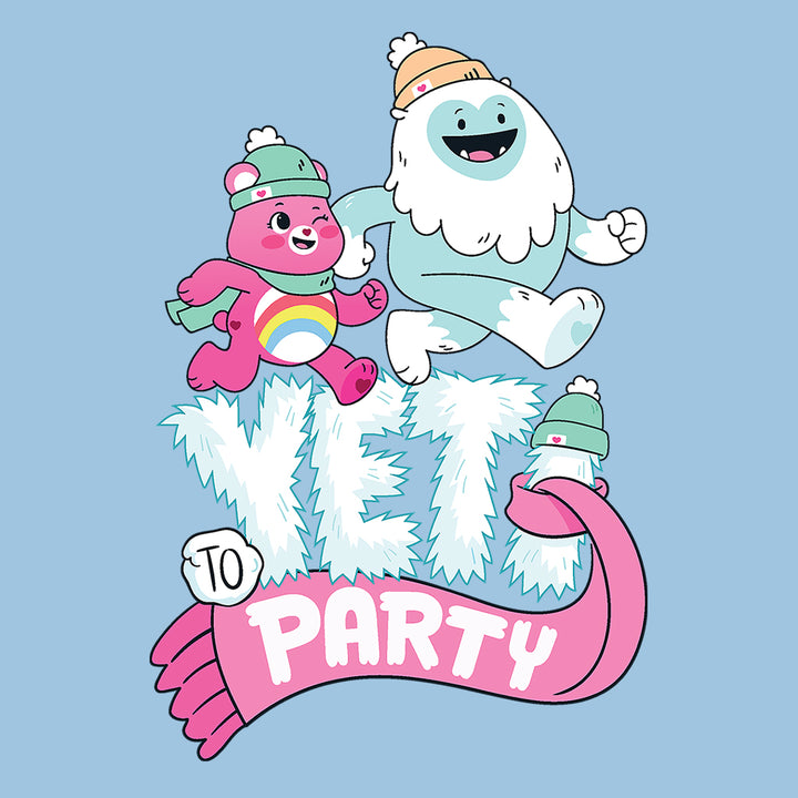 Care Bears Unlock The Magic Christmas Yeti Party Women's Hooded Sweatshirt-Care Bears Store