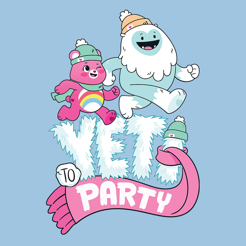 Care Bears Unlock The Magic Christmas Yeti Party Kids T-Shirt-Care Bears Store
