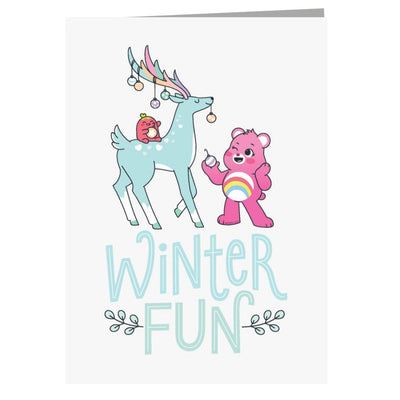 Care Bears Unlock The Magic Christmas Winter Fun Greeting Card