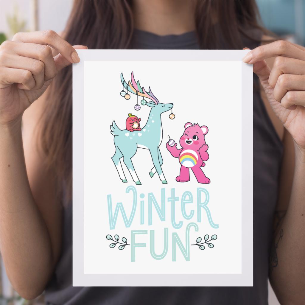 Unlock The Magic Christmas Winter Fun A4 Print-Care Bears Store
