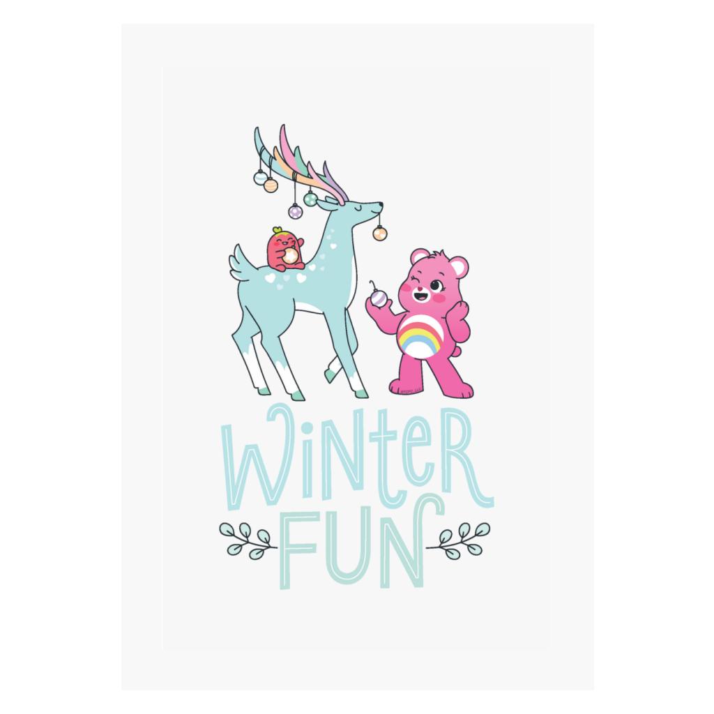Unlock The Magic Christmas Winter Fun A4 Print-Care Bears Store