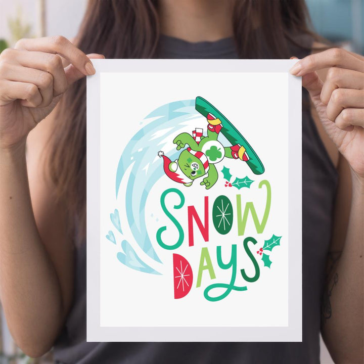 Unlock The Magic Christmas Snow Days A4 Print-Care Bears Store