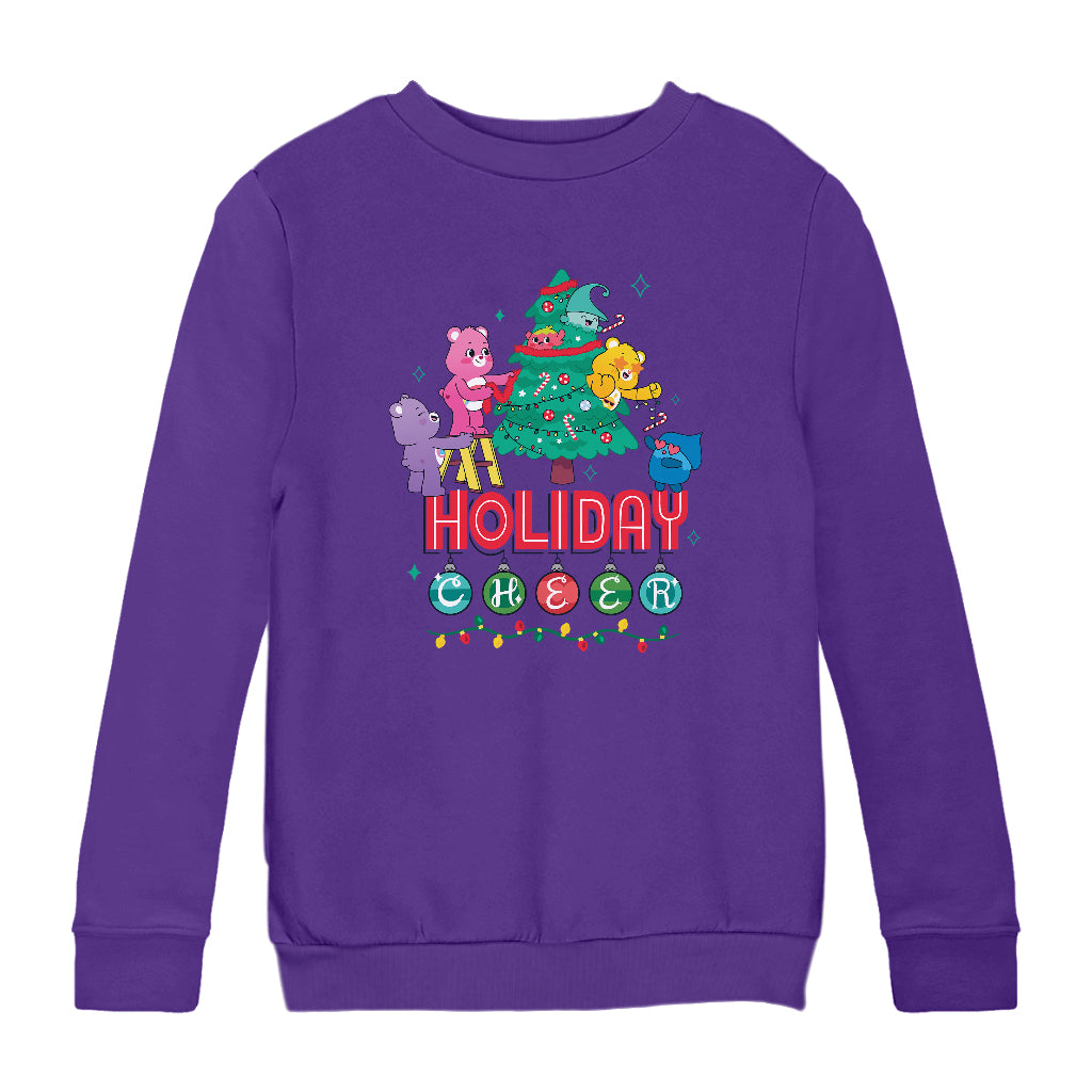 Care Bears Unlock The Magic Christmas Holiday Cheer Kids Sweatshirt-Care Bears Store