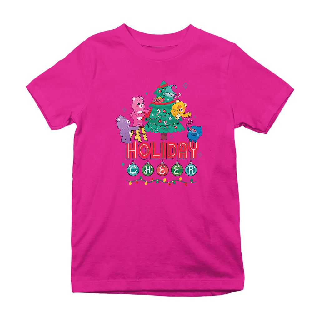 Care Bears Unlock The Magic Christmas Holiday Cheer Kids T-Shirt-Care Bears Store