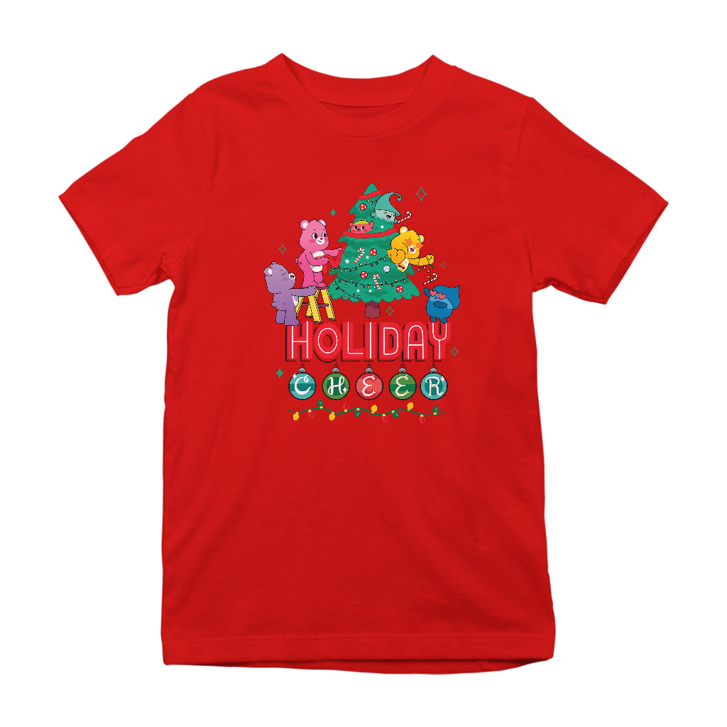 Care Bears Unlock The Magic Christmas Holiday Cheer Kids T-Shirt-Care Bears Store