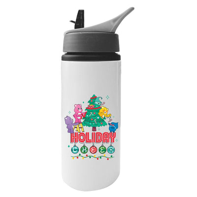 Care Bears Unlock The Magic Christmas Holiday Cheer Aluminium Water Bottle With Straw 