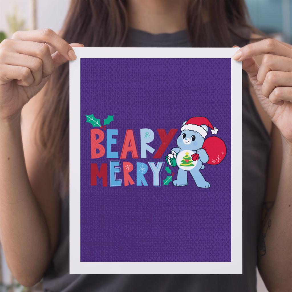 Unlock The Magic Christmas Beary Merry A4 Print-Care Bears Store
