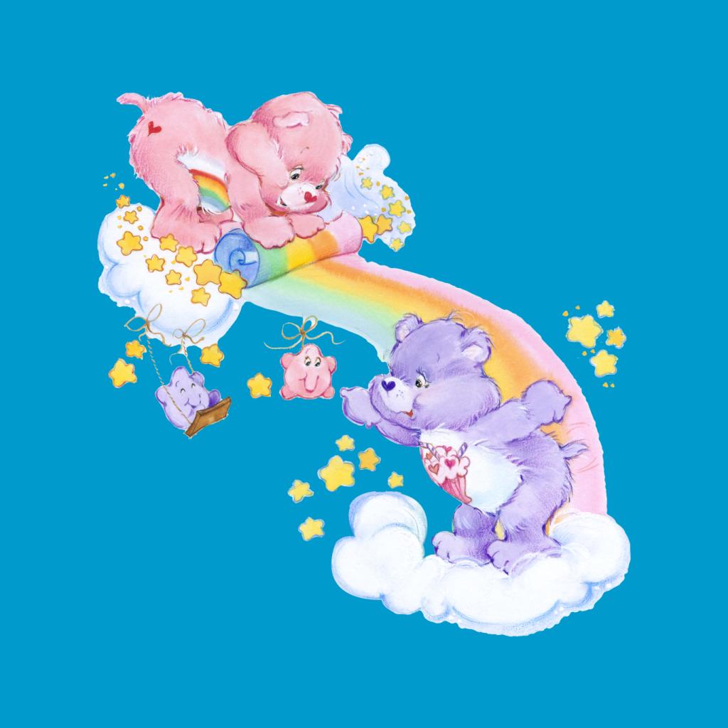 Henry Tiger CARE BEARS CHEER BEAR AND SHARE UNROLLING A RAINBOW Sweater White H3a21jabg A11 Henry Tiger CARE BEARS CHEER BEAR AND SHARE UNROLLING A RAINBOW Sweater White H3a21jabg A11