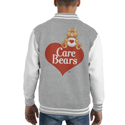 Care Bears Logo Tenderheart Bear Kid's Varsity Jacket