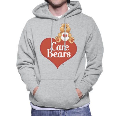 Care Bears Logo Tenderheart Bear Men's Hooded Sweatshirt