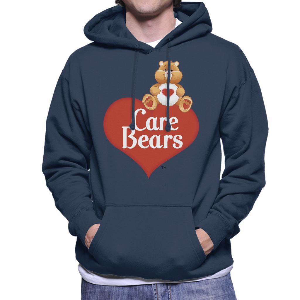 Logo Tenderheart Bear Men's Hooded Sweatshirt Care Bears Store