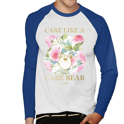 Care Bears Care Like A Care Bear Men's Baseball Long Sleeved T-Shirt