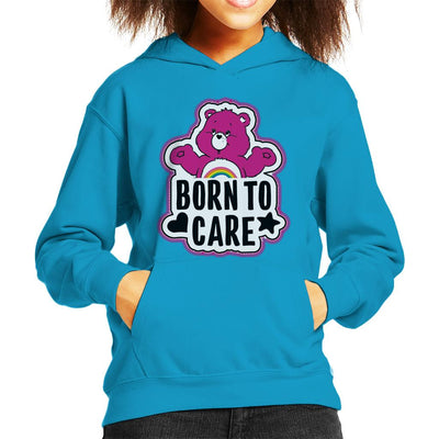 Care Bears Cheer Bear Born To Care Kid's Hooded Sweatshirt