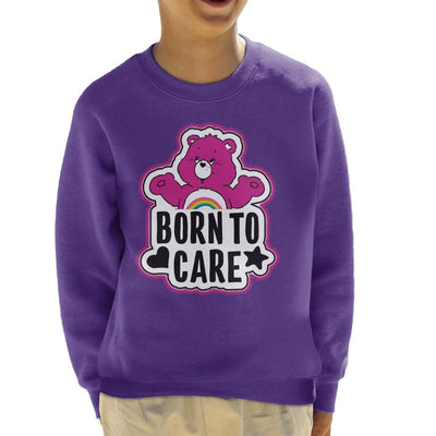 Care Bears Cheer Bear Born To Care Kid's Sweatshirt