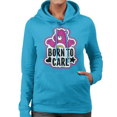 Care Bears Cheer Bear Born To Care Women's Hooded Sweatshirt