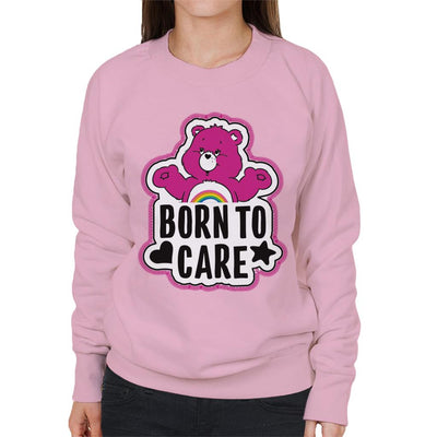 Care Bears Cheer Bear Born To Care Women's Sweatshirt